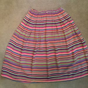 Talbots brightly striped skirt
